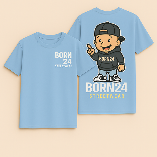 Born24 Cartoon Graphic T-Shirt – NICU-Inspired Streetwear for All
