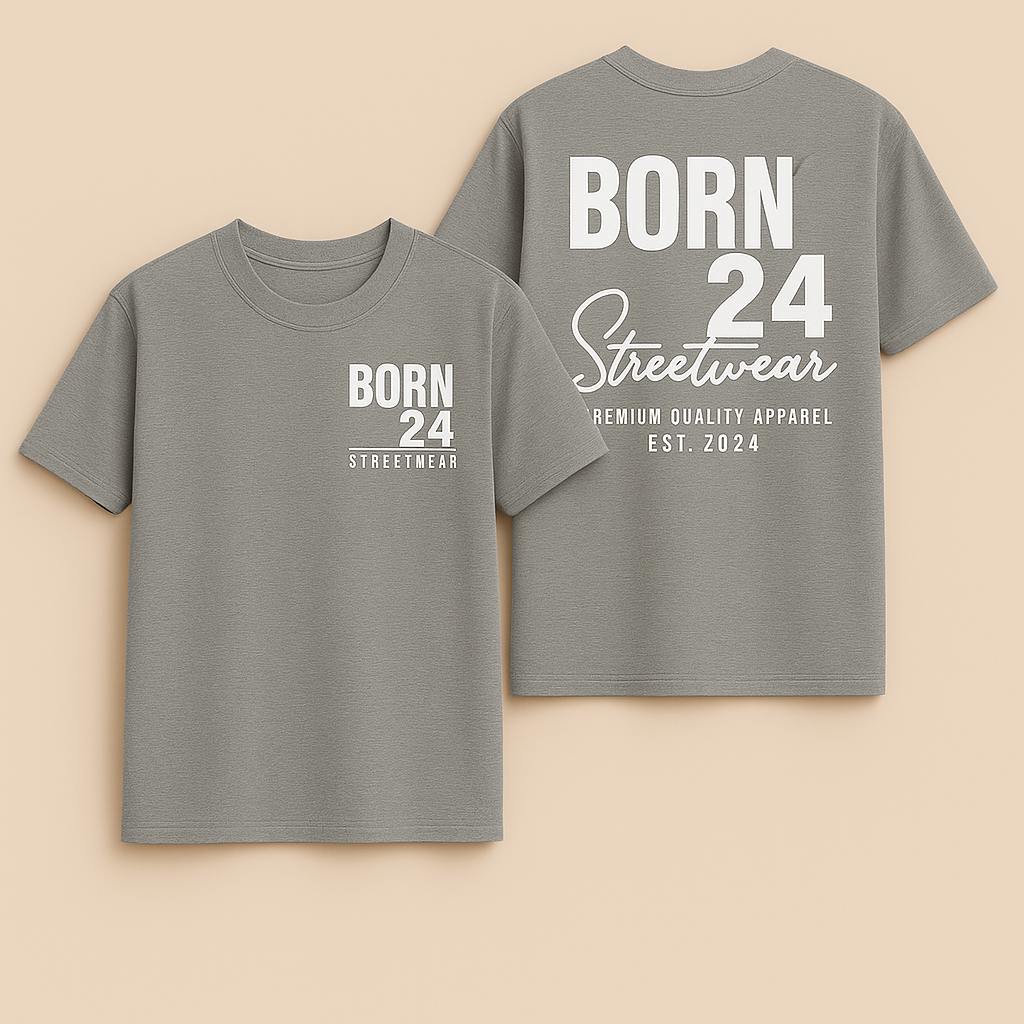 Born24 Signature Short Sleeve T-Shirt – NICU-Inspired Streetwear