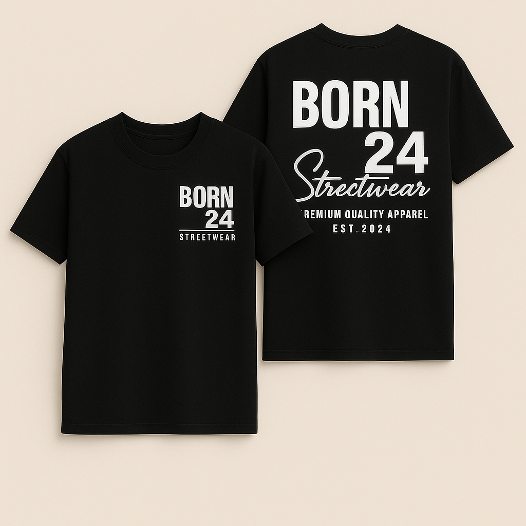Born24 Signature Short Sleeve T-Shirt – NICU-Inspired Streetwear