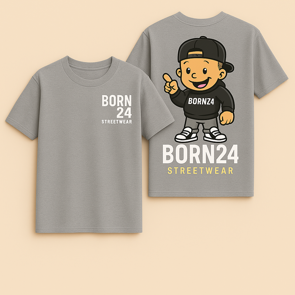 Born24 Cartoon Graphic T-Shirt – NICU-Inspired Streetwear for All