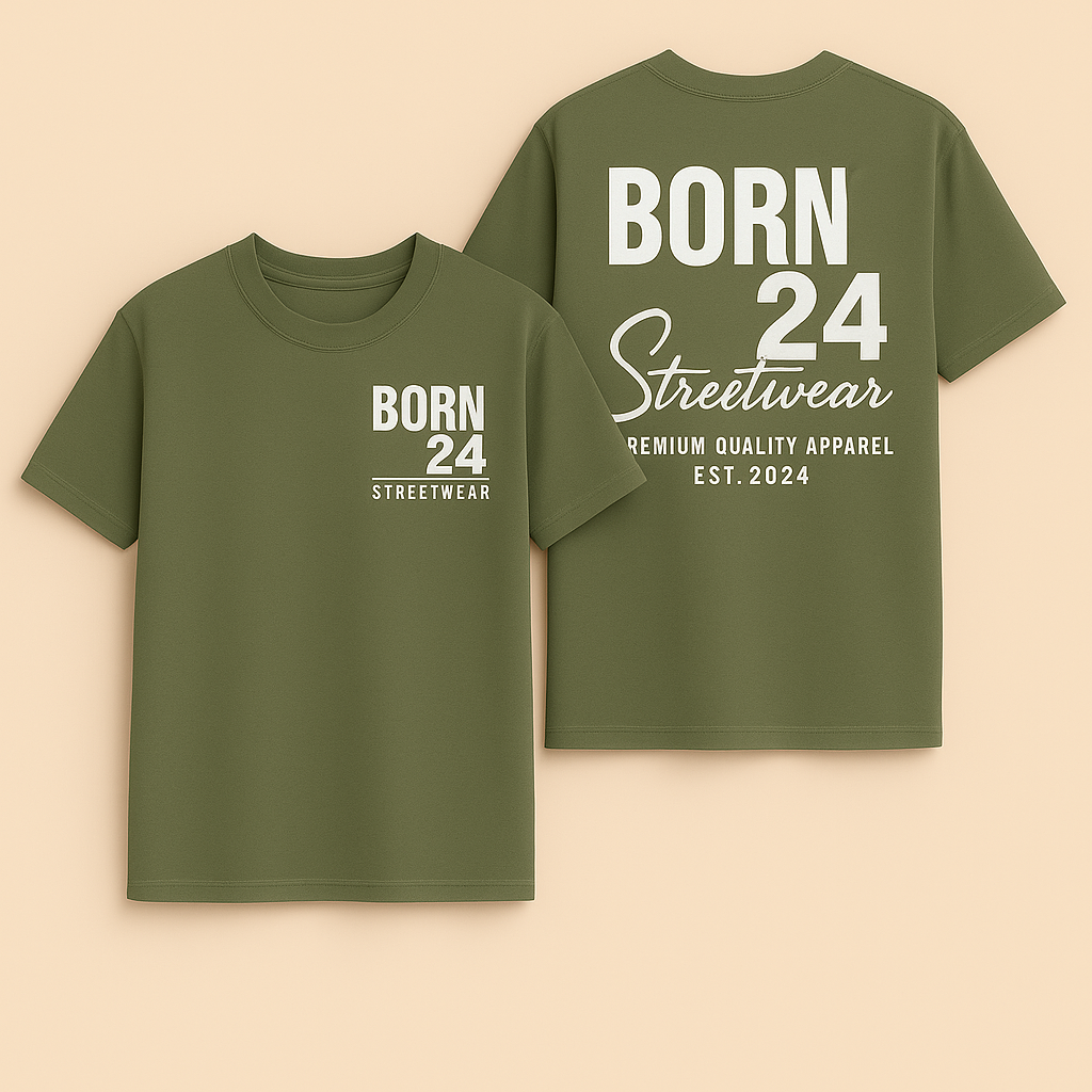 Born24 Signature Short Sleeve T-Shirt – NICU-Inspired Streetwear