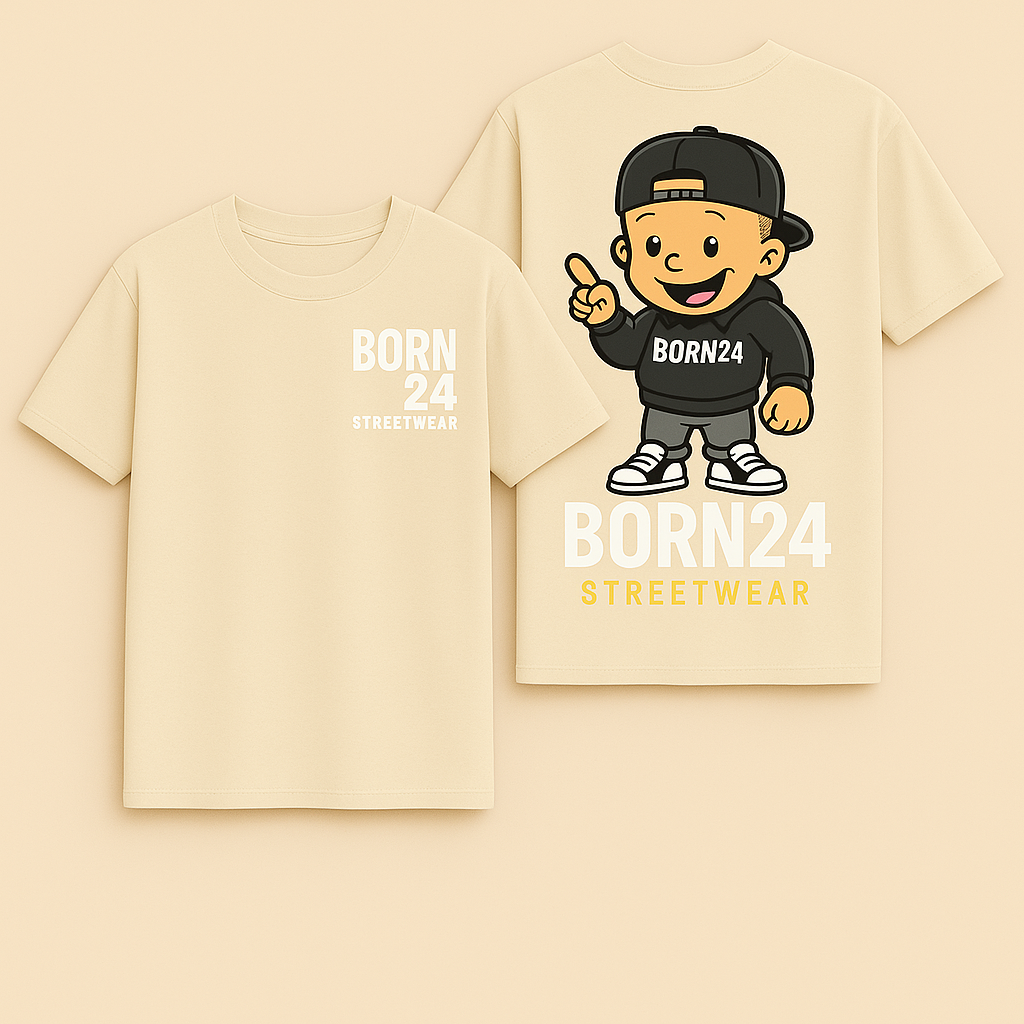 Born24 Cartoon Graphic T-Shirt – NICU-Inspired Streetwear for All