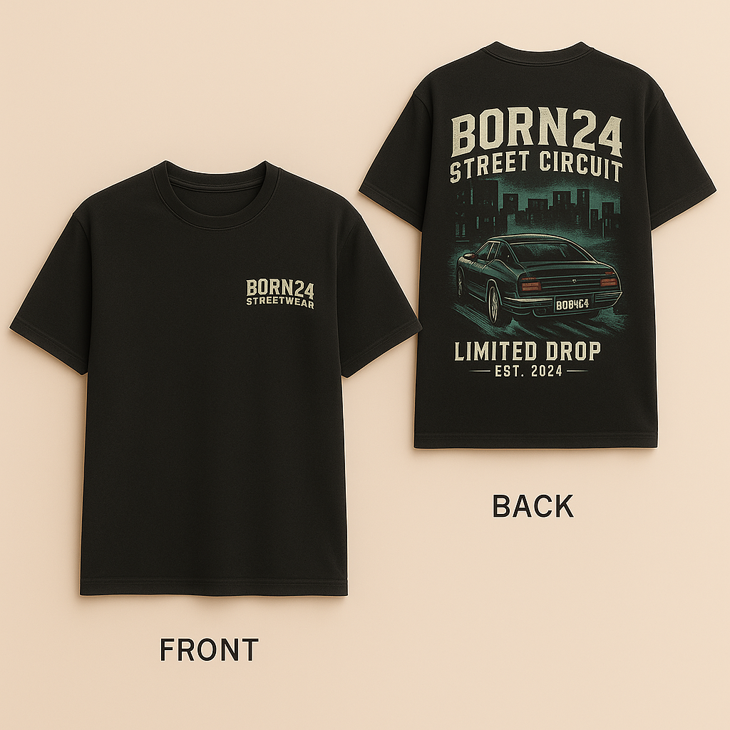 Born24 Street Circuit Tee – Limited Drop