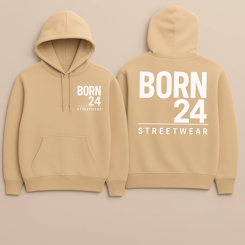 Born24 Signature Oversized Hoodie – Streetwear with Purpose