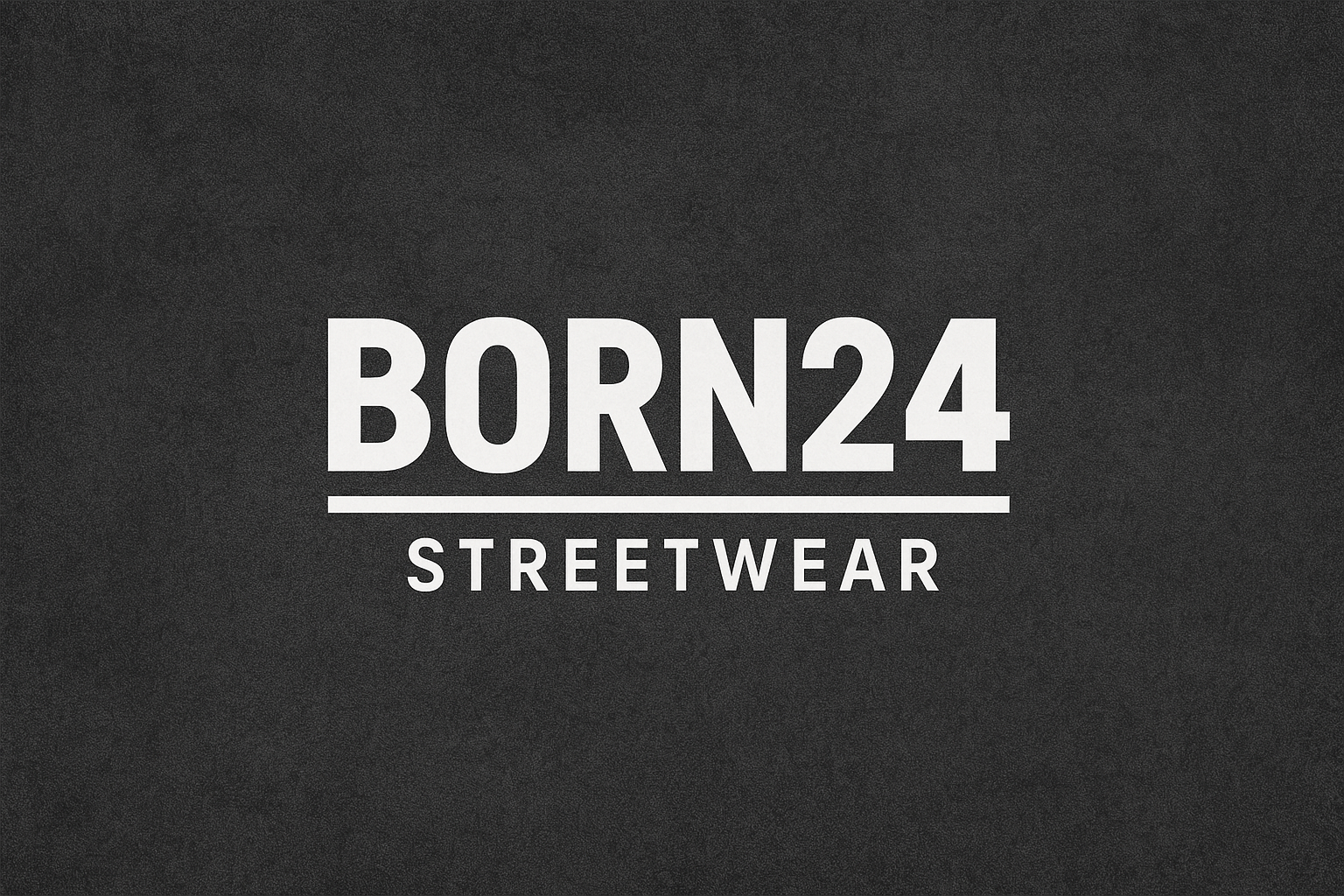 Born24 black logo design – purpose-driven fashion label