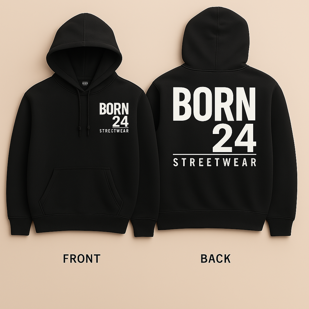 Born24 Signature Oversized Hoodie – Streetwear with Purpose