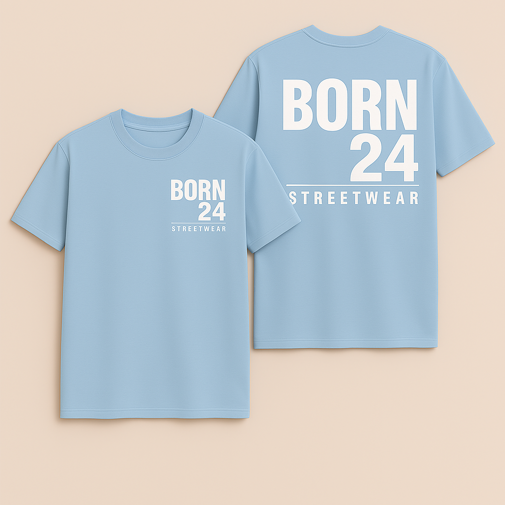 Born24 Signature Short Sleeve T-Shirt – Minimalist Streetwear with Purpose