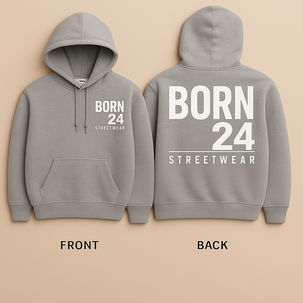 Born24 Signature Oversized Hoodie – Streetwear with Purpose
